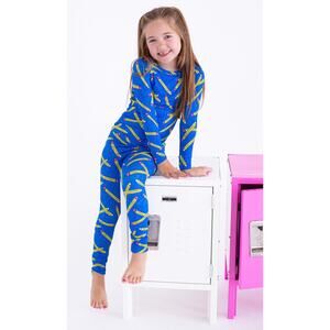 Birdie Bean Benjamin Bamboo 2-Piece Pencil Pajama Set Size 3T EUC